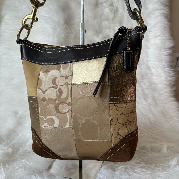 Coach Patchwork Hobo Shoulder Bag - Picture 8 of 11